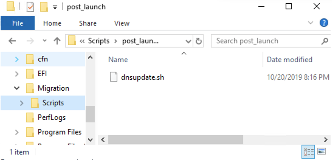 post launch folder