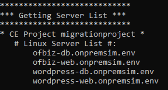 server list