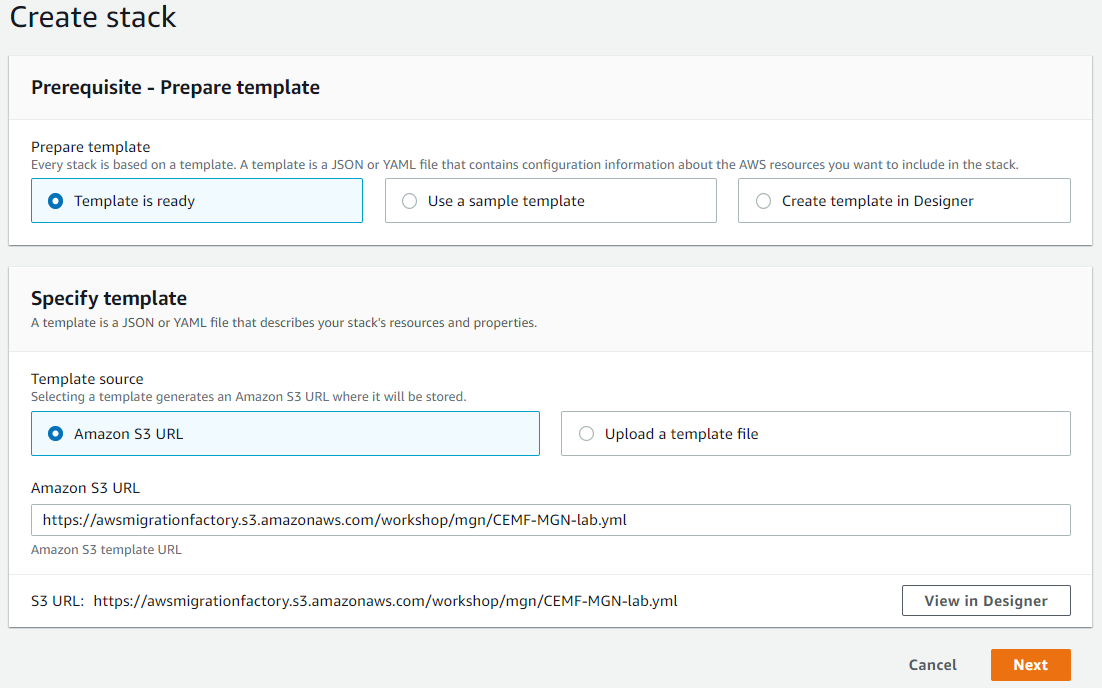 create new stack