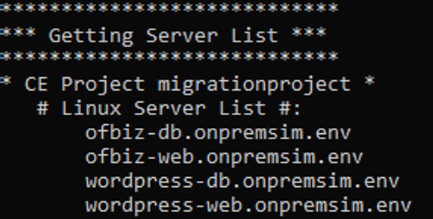 server list